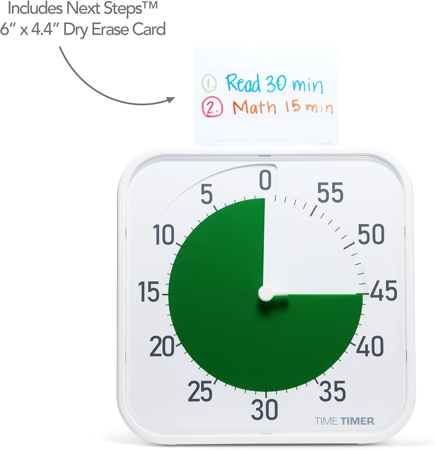 12" Visual Countdown Timer – Large 60-Minute Silent Classroom Visual Timer fo...