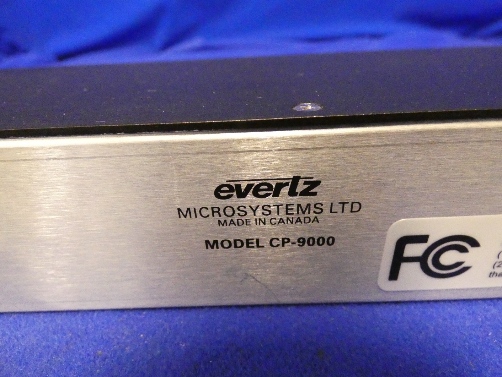 Evertz CP-9000 Control Panel w/1 External Power Supply