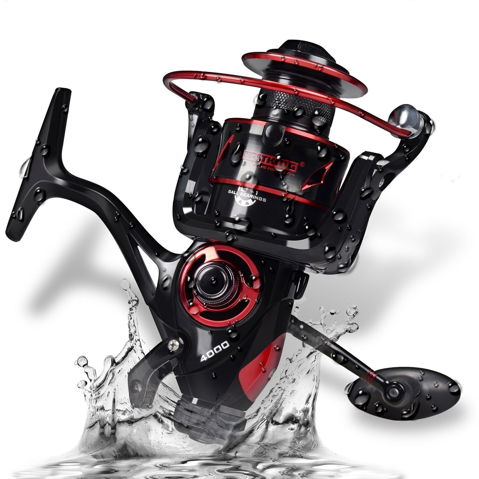 KastKing Sharky Baitfeeder III 4000 5.5:1 11BB Spinning Fishing Reel + 2 Spools