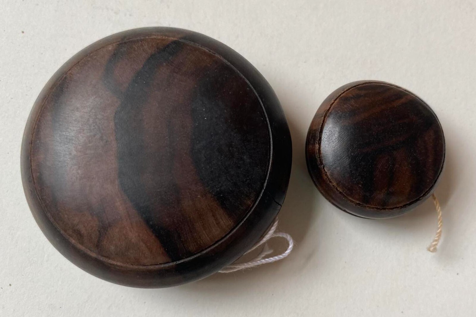 Philippines 2 Baguio Hardwood Handmade Yo-Yo in the 1970s.