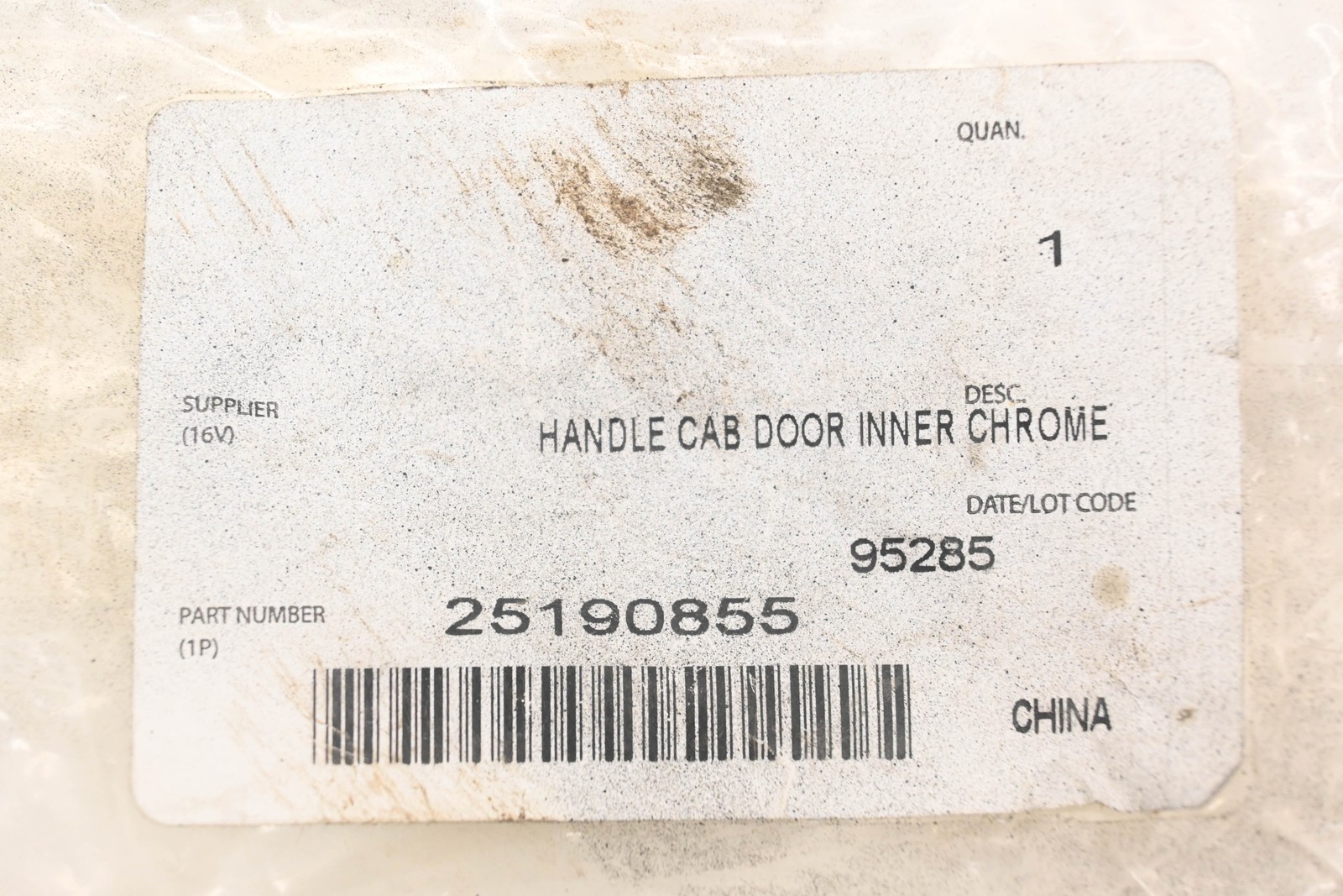 Mack 25190855 Chrome Inner Door Handle NOS