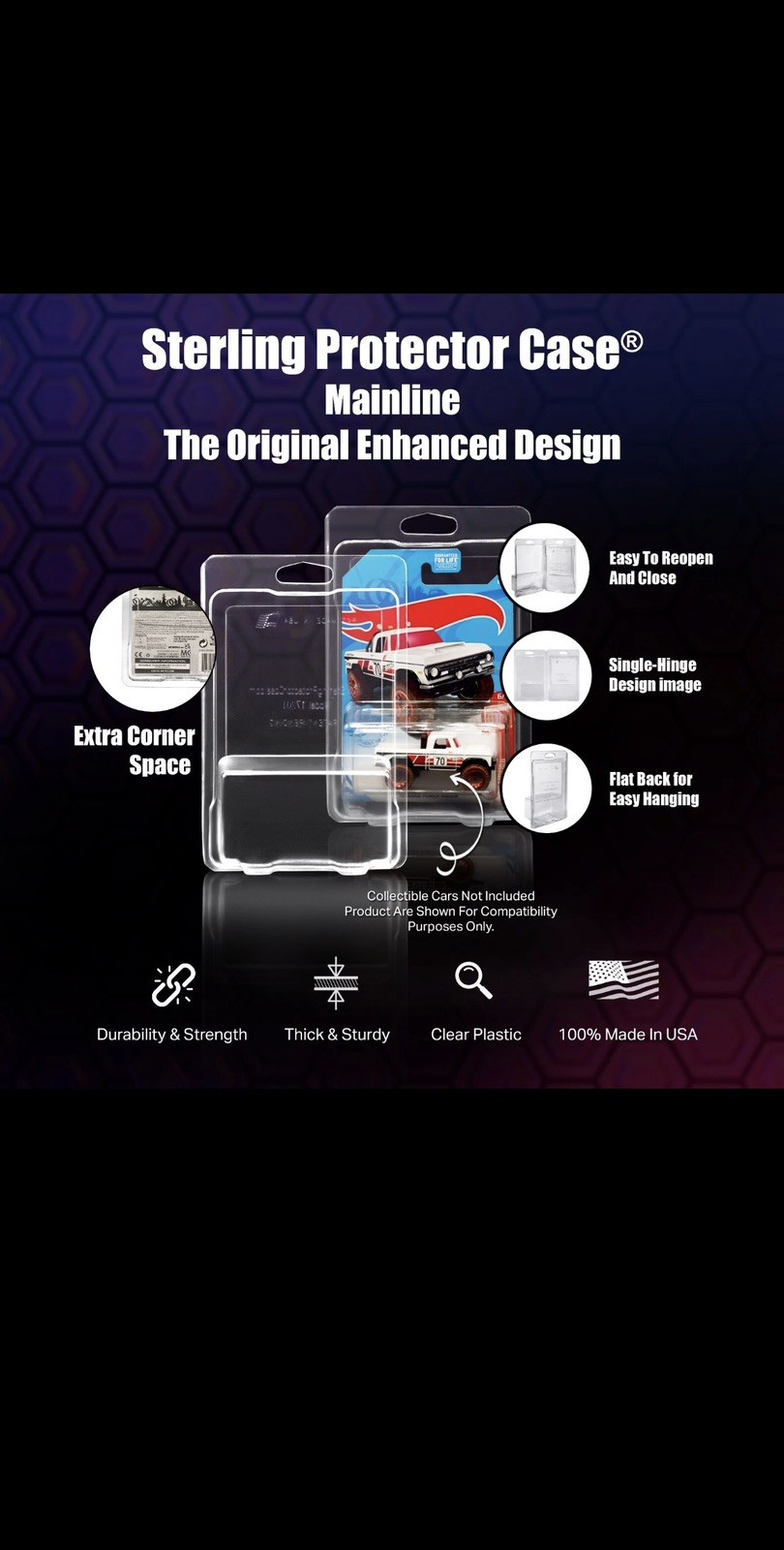 Sterling Protector Case Mainline 6 Pack Gift Box for Hot Wheels & Matchbox Basic