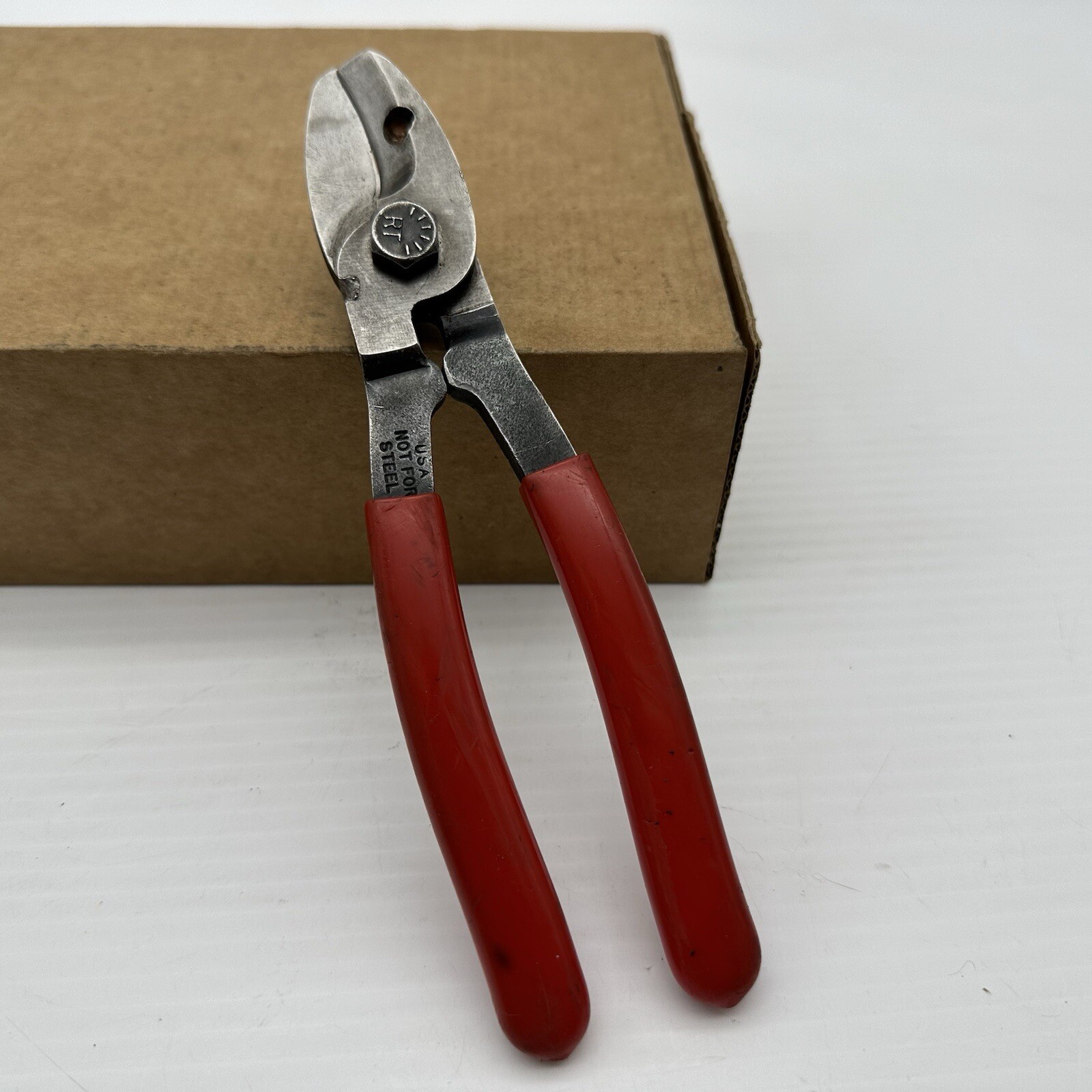 Vintage Tools USA Soft Metal Cable Cutters 8”Long Pliers Not For Steel