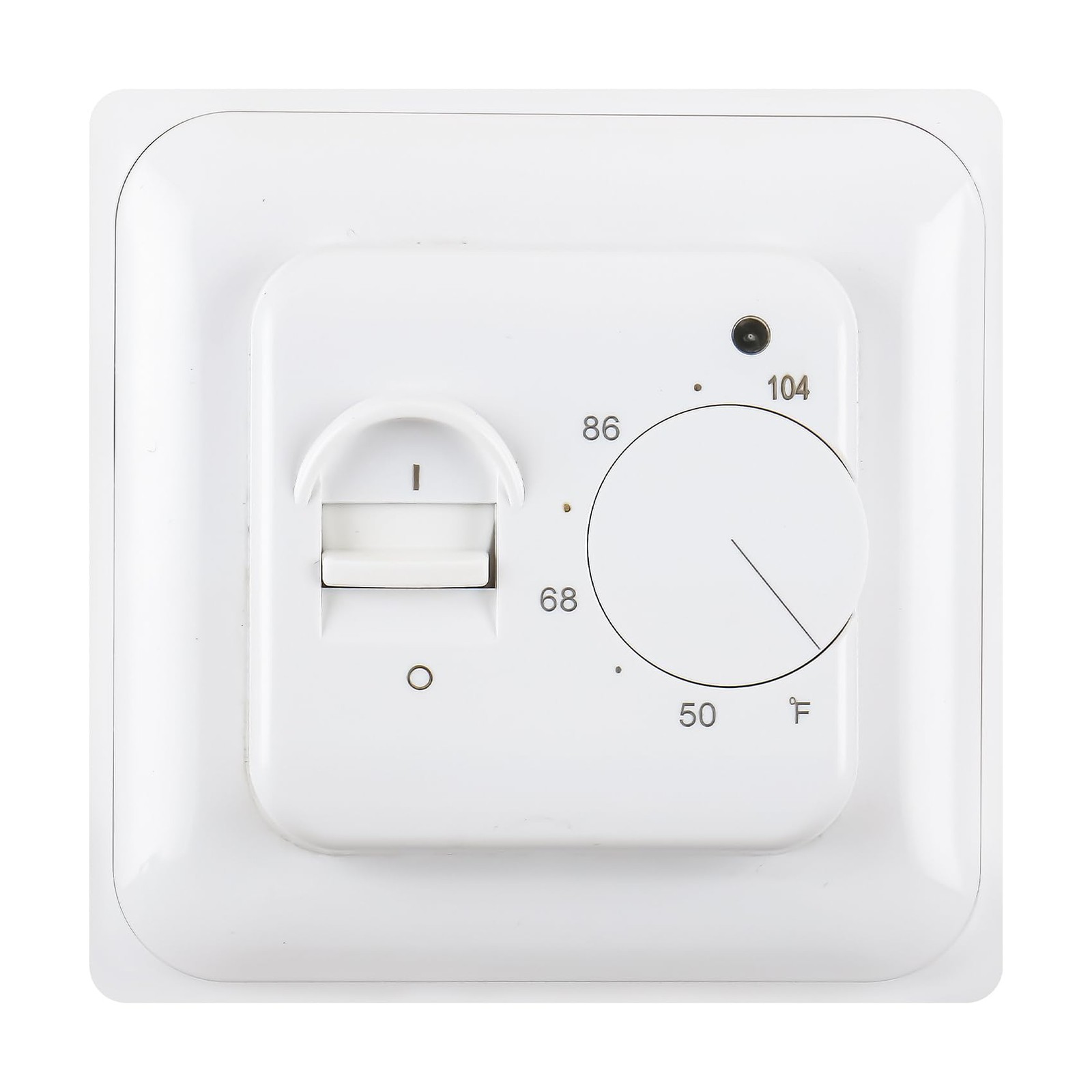 Baomain Home Nonprogrammable Thermostats, Radiant Degrees Fahrenheit, White