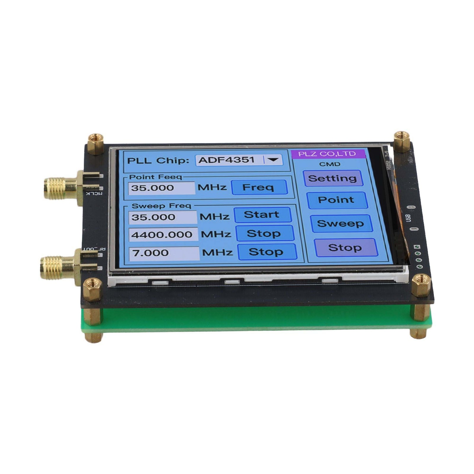 Advanced ADF4351 35M 4 4G RF Signal Generator with Touch Screen Interface