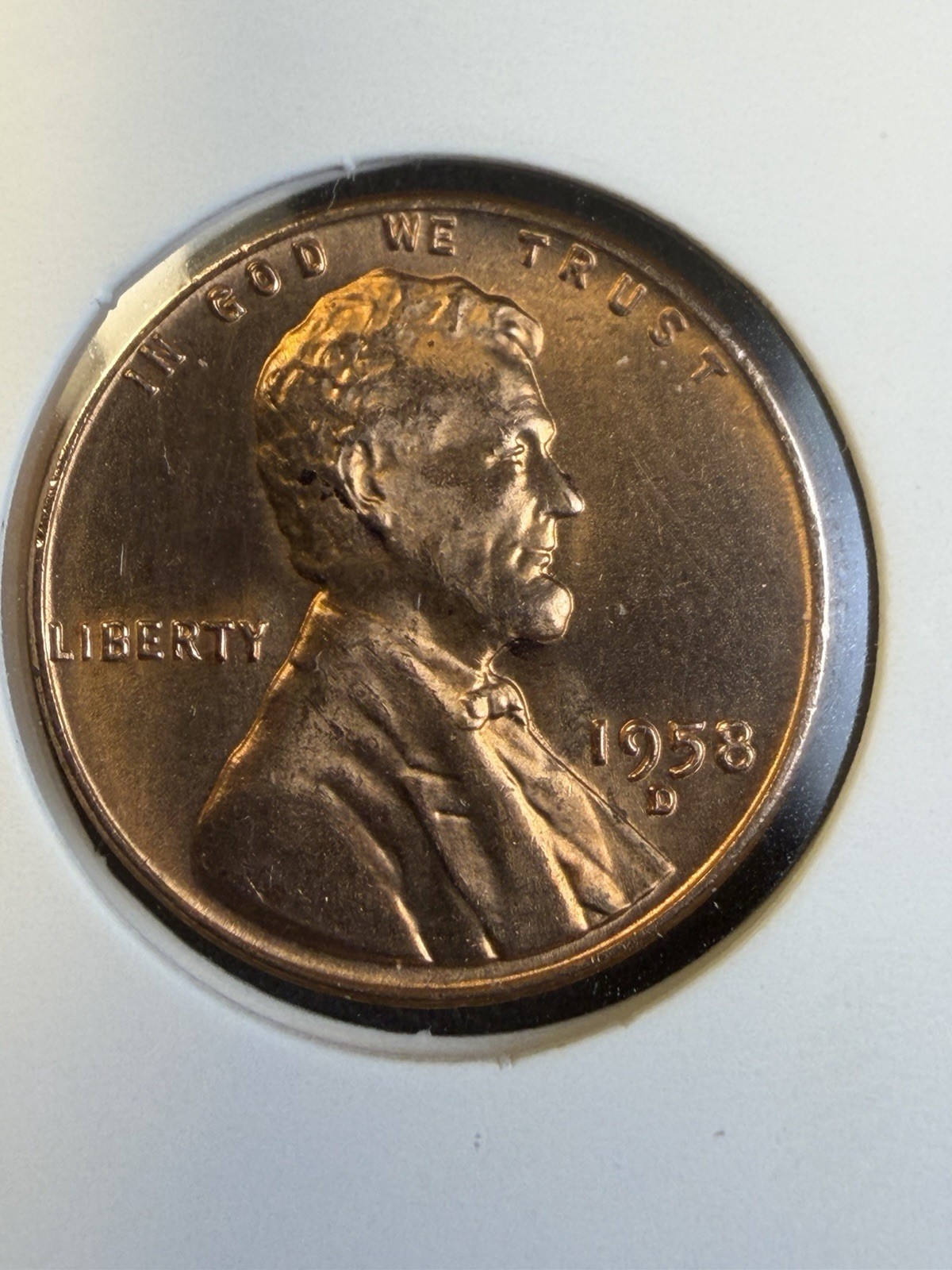 1958 D Lincoln 1¢ Cent - UNC RD - Free Shipping - BR8
