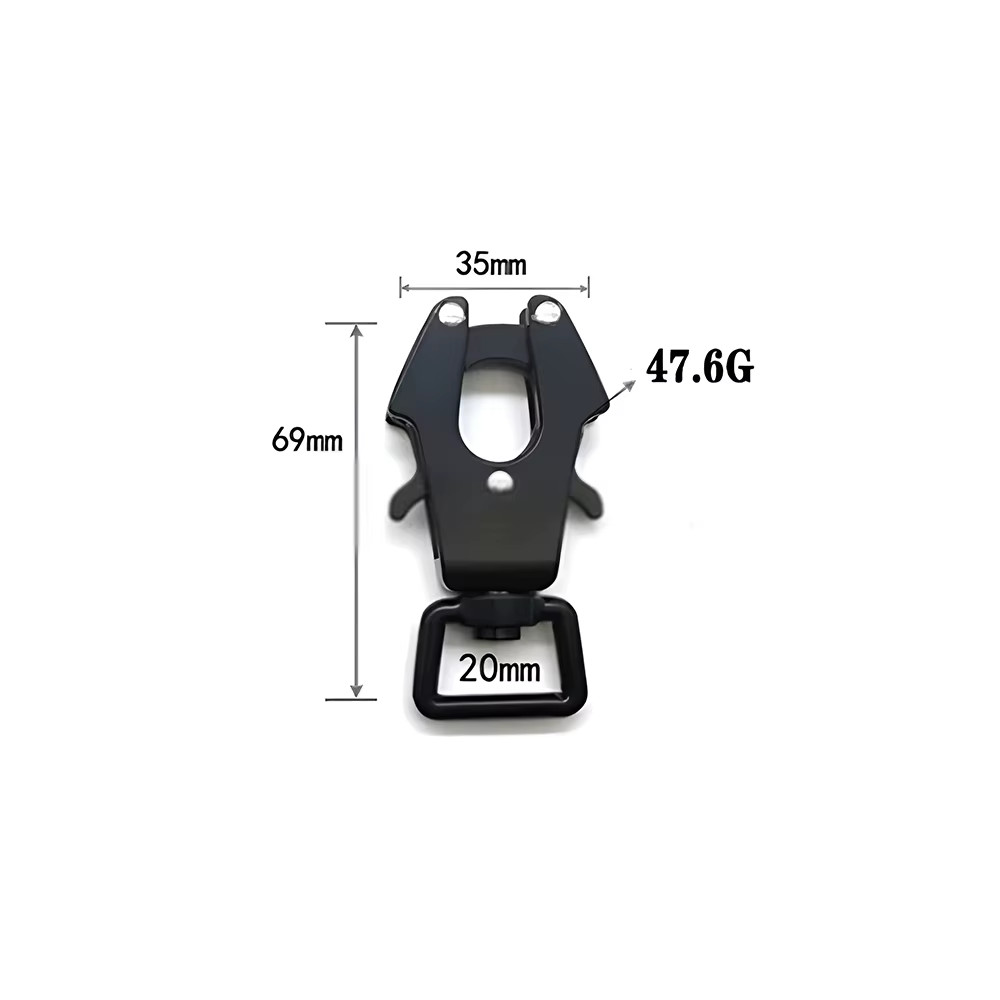 1PC Frog Buckle Pet Carabiner Quick Release Backpack Safety Clip Outdoor Camping