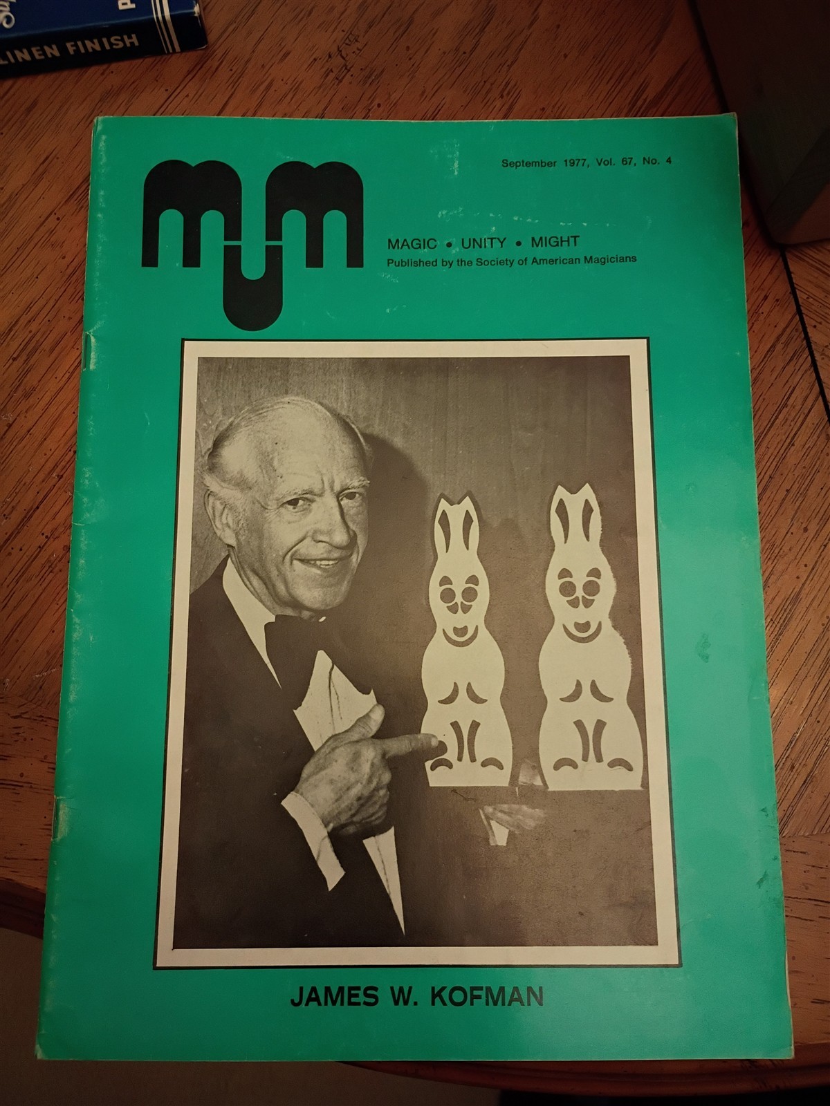 James W Kofman MUM SOCIETY OF AMERICAN MAGICIANS MAGAZINE Sept 1977 #13