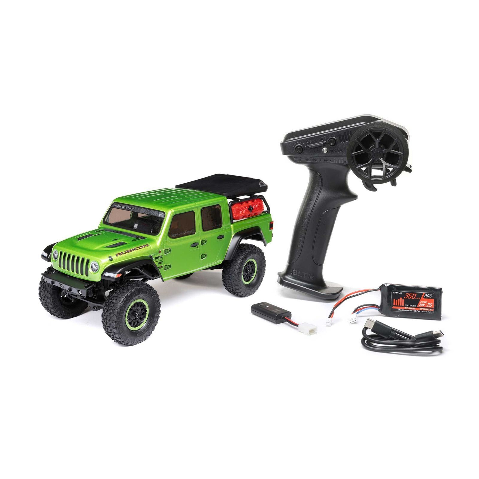 Axial SCX24 1/24 Jeep Gladiator 4WD RC Car Rock Crawler RTR Green (AXI00005V2T3)