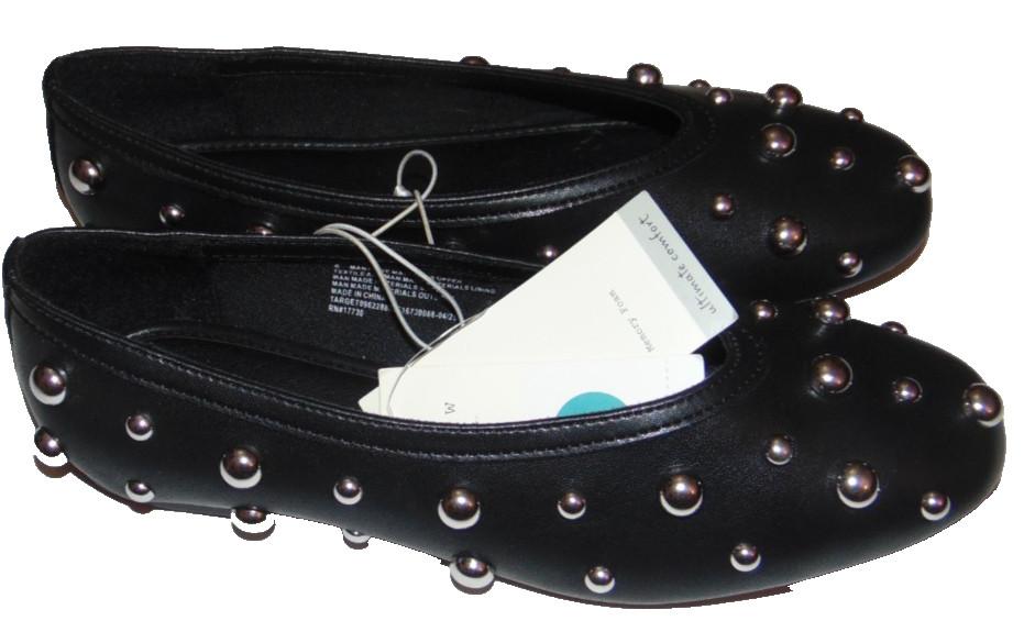 ~NWT Women's A NEW DAY Memory Foam Sammie Studded Flats! Size 8 Super Cute FS:)~