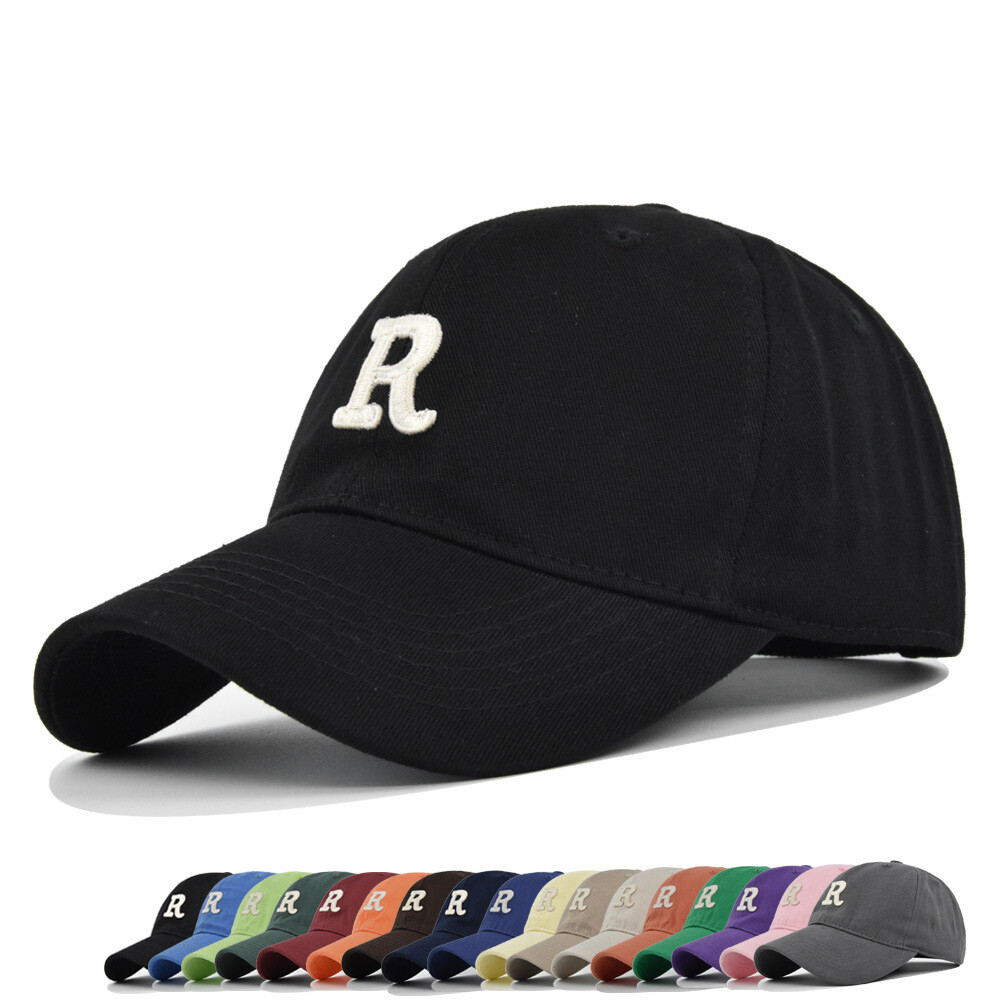 Plain Baseball Caps Women Men Embroidered R Strapback Dad Sun Hats Polo Cap Gift