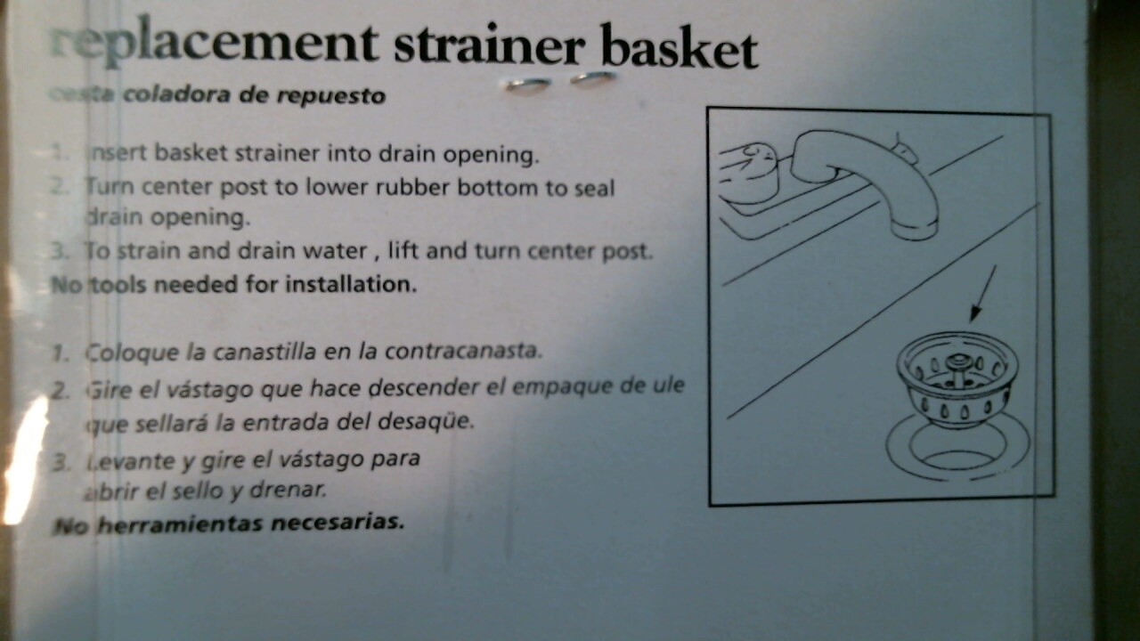 DoitBest 415704 Replacement Strainer Basket FREE SHIPPING