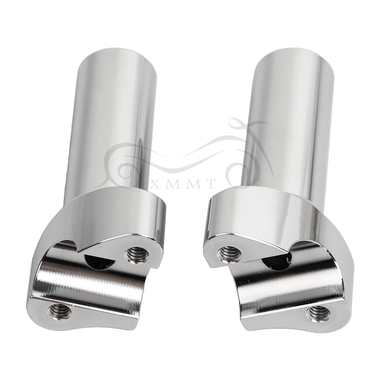 4" Chrome Handlebar Riser For Harley Dyna Road Glide Softail FXST Deluxe FLSTN