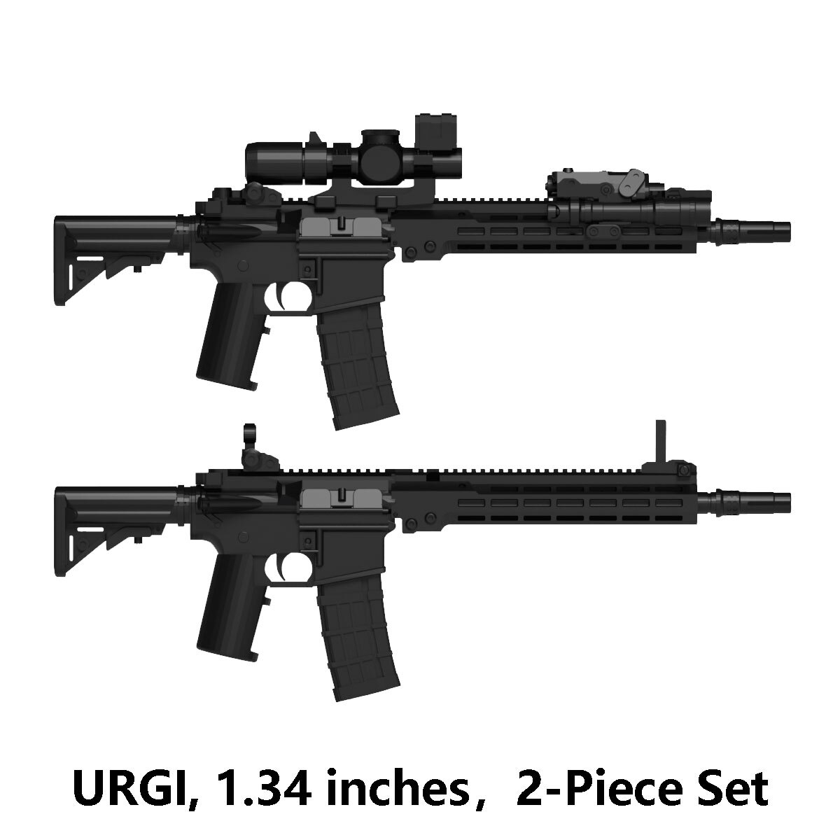 Modern Brick Warfare Series Military SWAT URGI Toy Gun for Minifigures