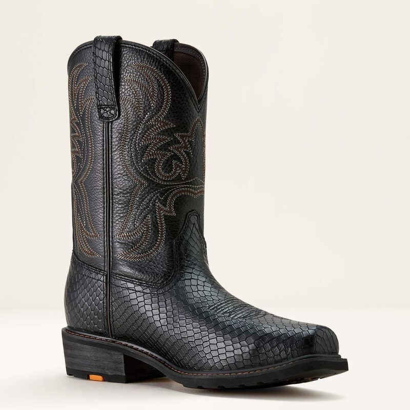 Men's Ariat Ironside Square Toe Steel Toe Work Boot - Black