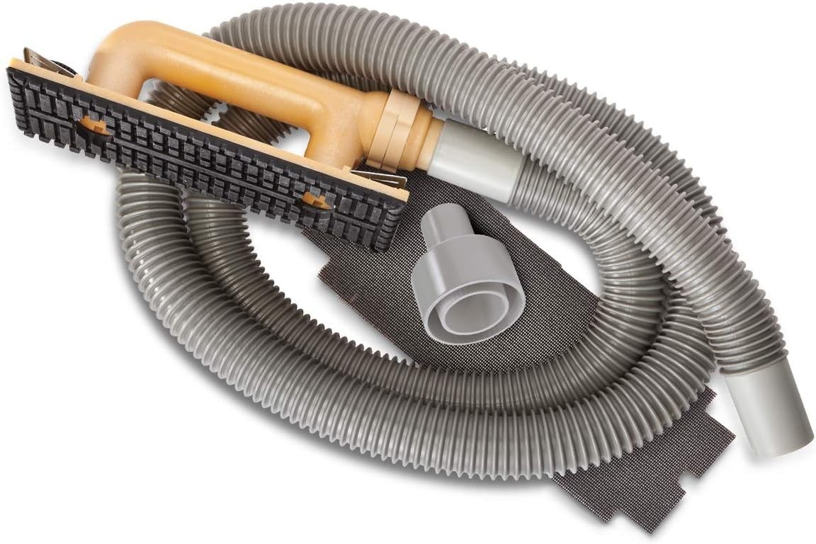 Versatile Dust-Free Hand Sander with 6' Hose: Protects Your Space Effortlessly