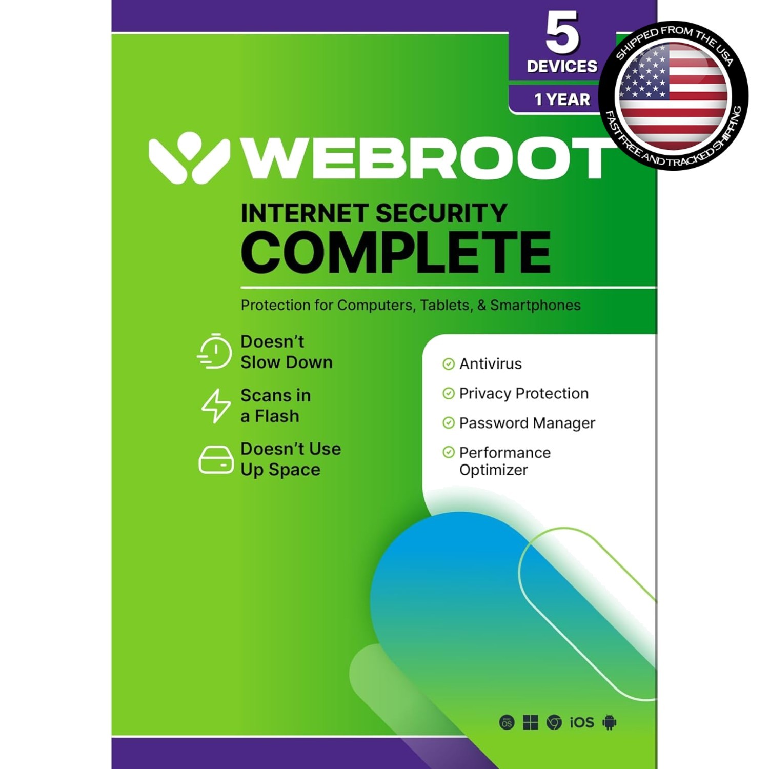 Internet Security Complete 2026: 5 Device Antivirus with Password Manager & C...