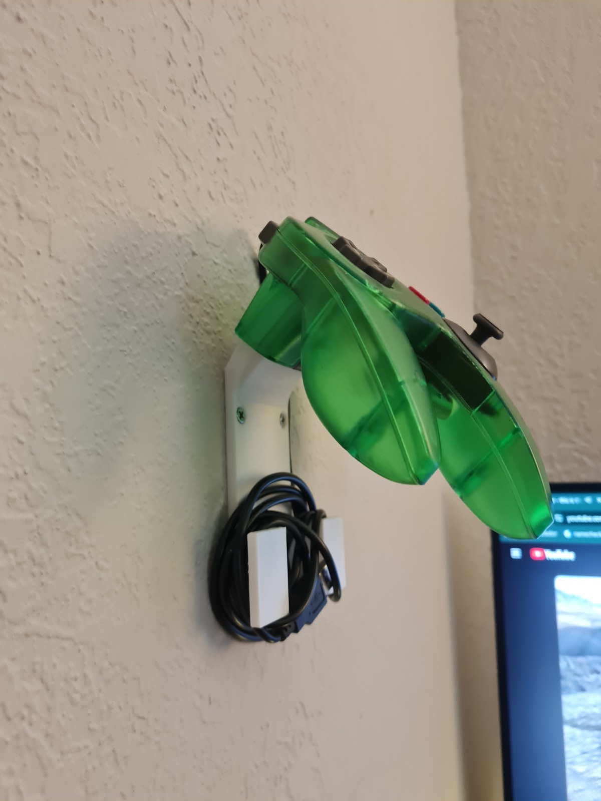 Nintendo 64 N64 Controller Wall Mount Bracket Holder Custom