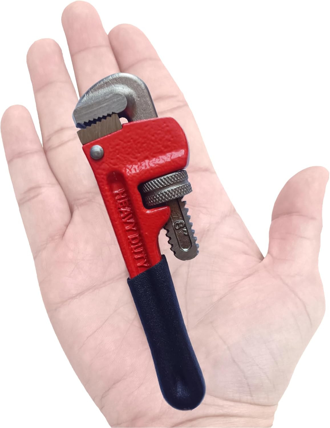 Small Pipe Wrench, 6 Inch Straight Adjustable Mini Pipe Wrench Heavy Duty for Ti