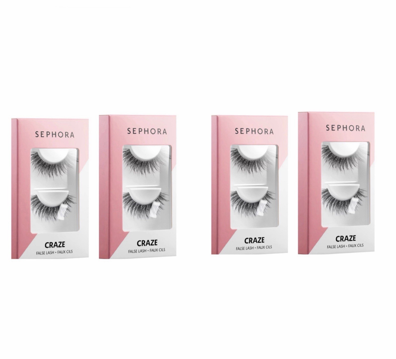 Sephora False Lashes Irresistible Vegan CRAZE 4 PACK