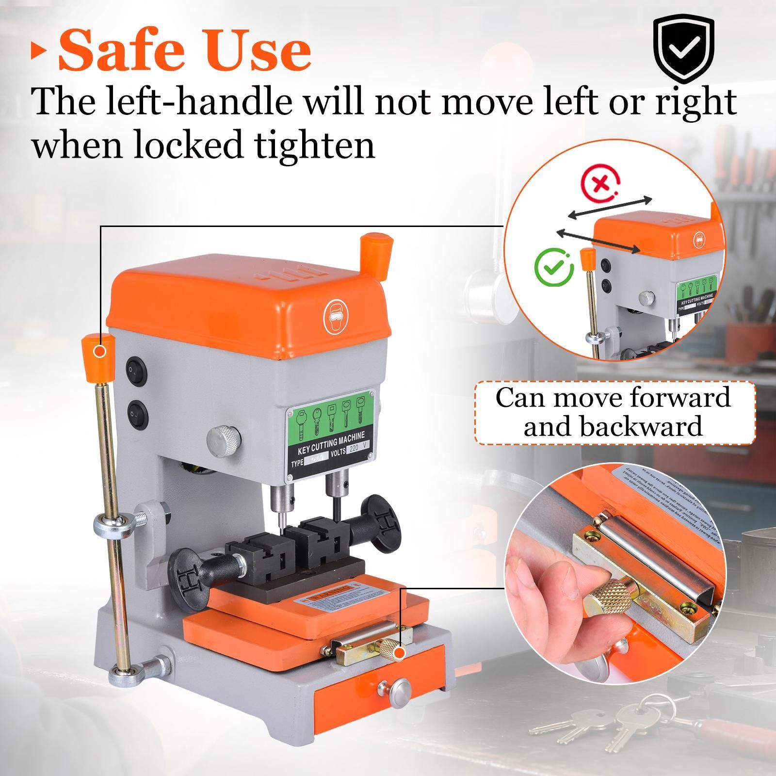 Vertical Key Cutting duplicating Machine Cutter Key Copier Locksmith Tools