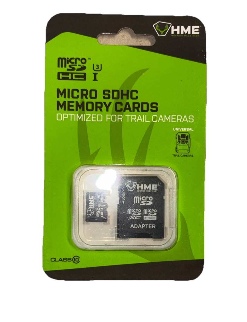 HME Trail Camera Micro SDHC 32GB Memory Card w/Adapter