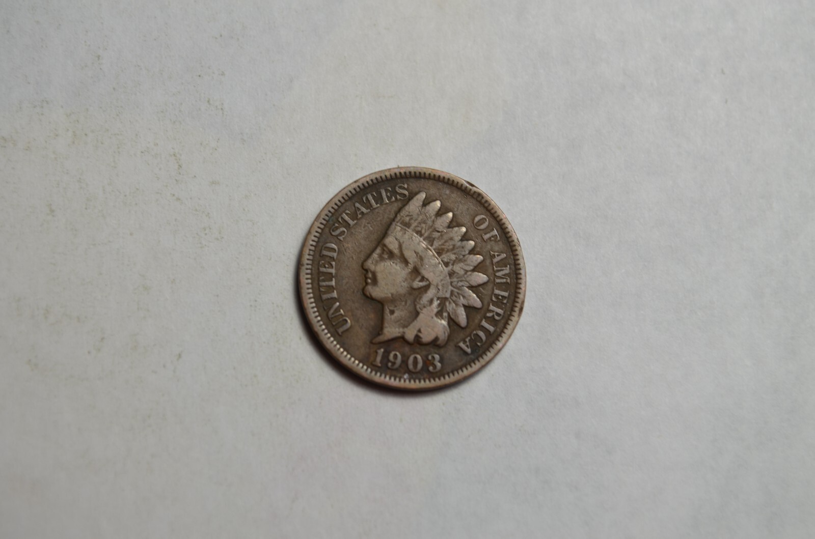 1903 INDIAN HEAD CENT SOME LIBERTY SHOWING SOLID NICE OLD COIN FREE SHIPPING #20
