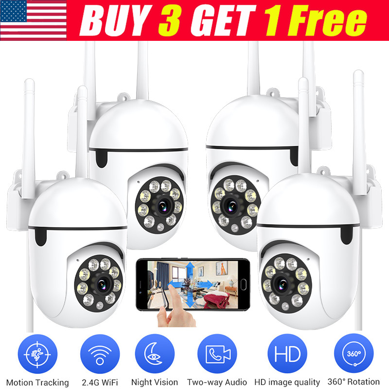 1PC WiFi Security Camera Smart outdoor Night Vision Cam 2.4G 1080P Wired Camera