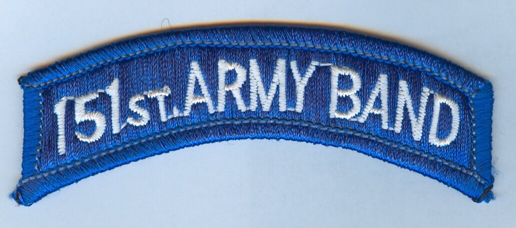 151st ARMY BAND Shoulder Tab (AL ARNG) - COLOR (1st Design - COLOR VARIATION)  X