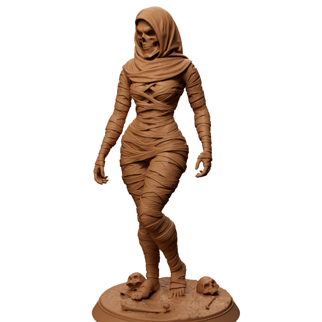 Dungeons & Dragons Playable Character - Female Mummy, Undead, Reborn, Revenant
