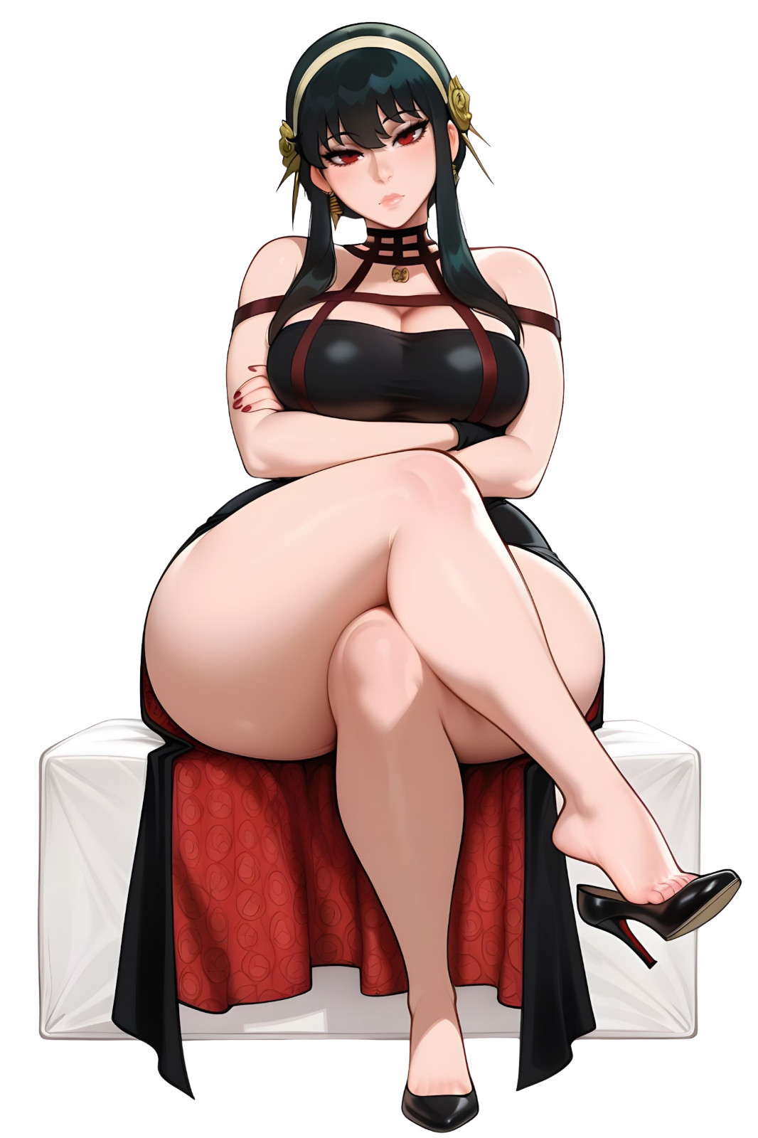Spy x Family Yor Forger #2 Waifu Water-Resistant Anime Sticker 4.5" Sticker