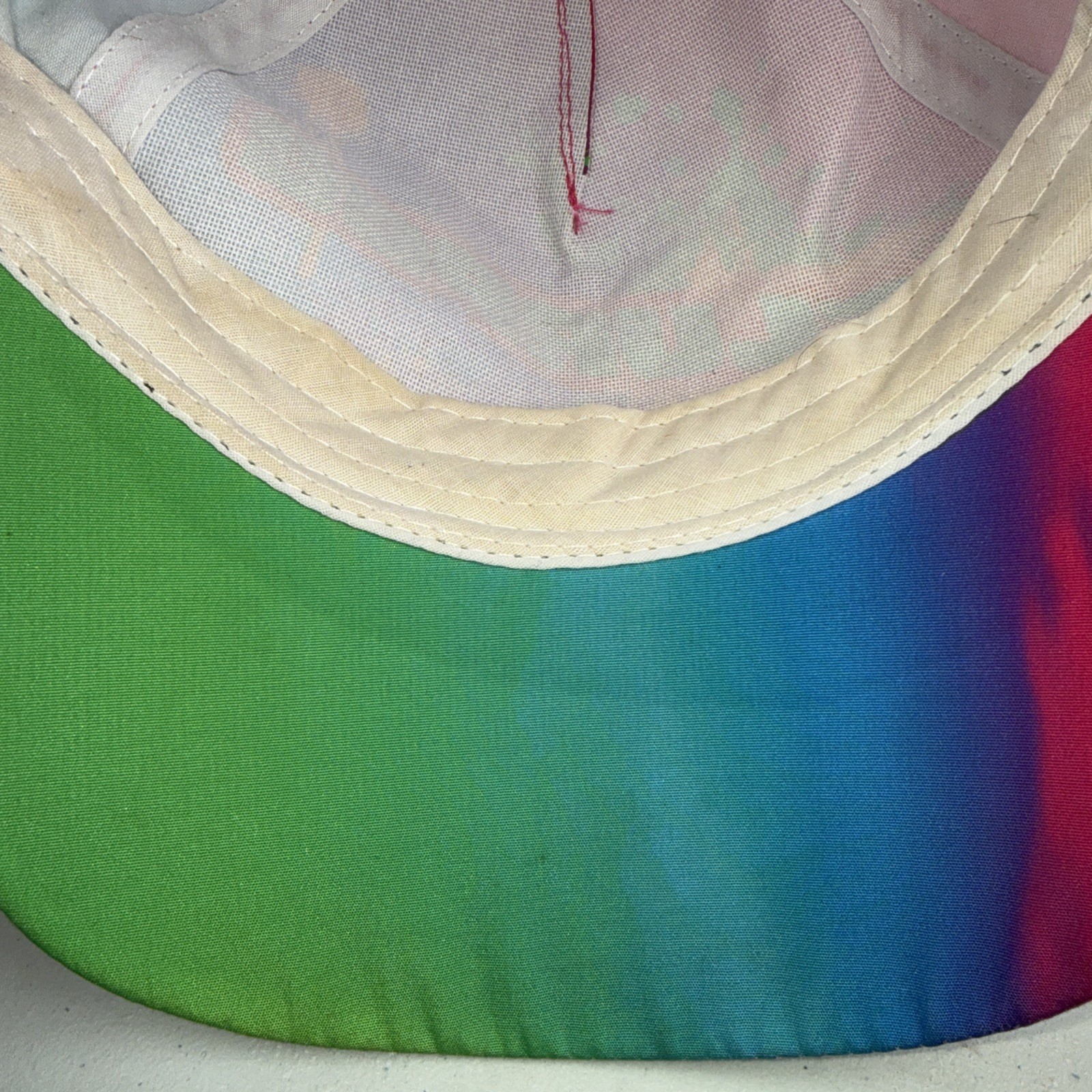 7-11 Slurpee Hat Cap Multi Brite Colors Hook Loop Bill sticker