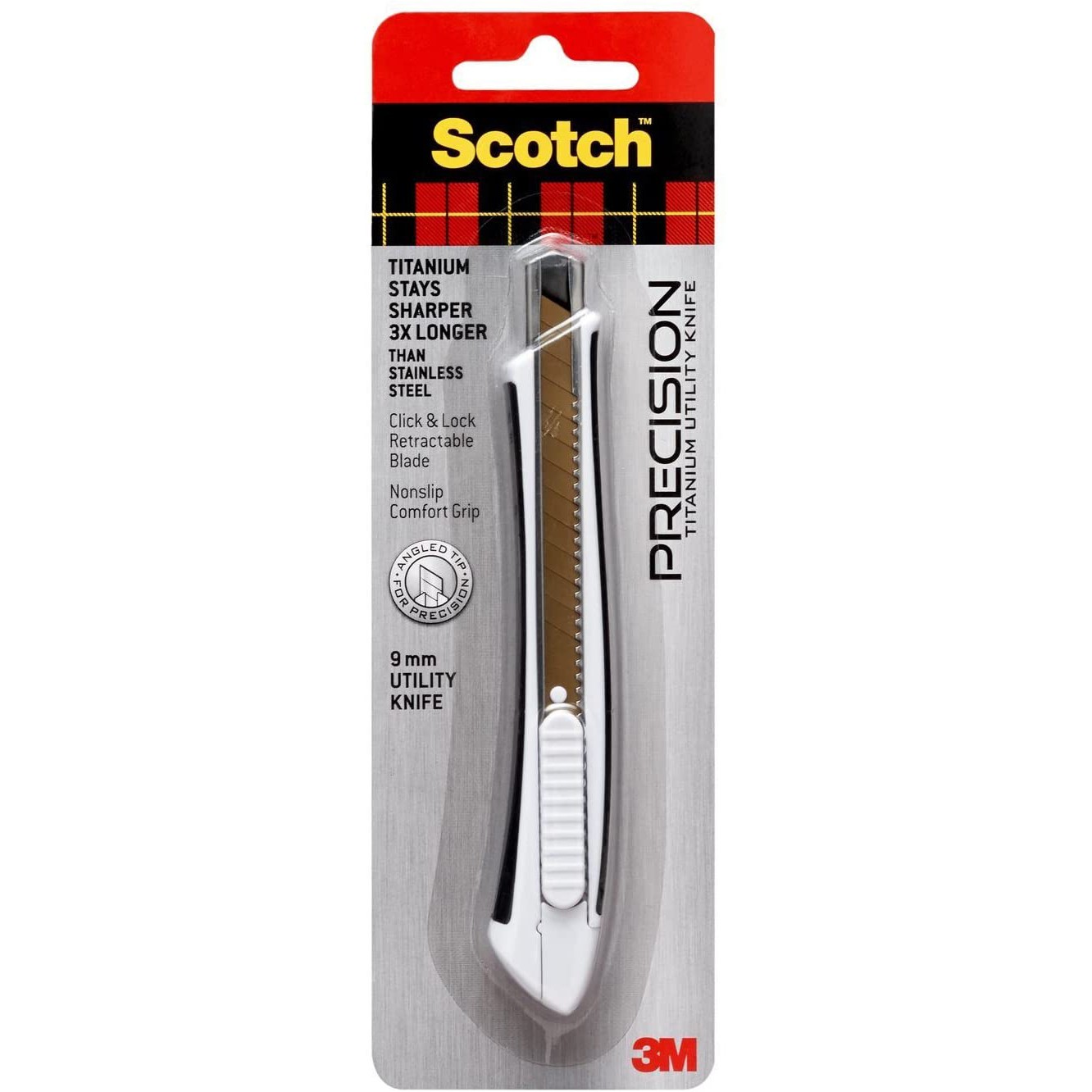 Scotch Precision Titanium Utility Knife: 18 mm (Silver)