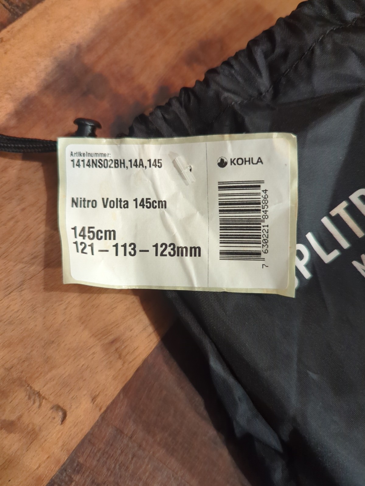 Nitro Volta Climbing Splitboard Skins x Kohla 145cm NWTs
