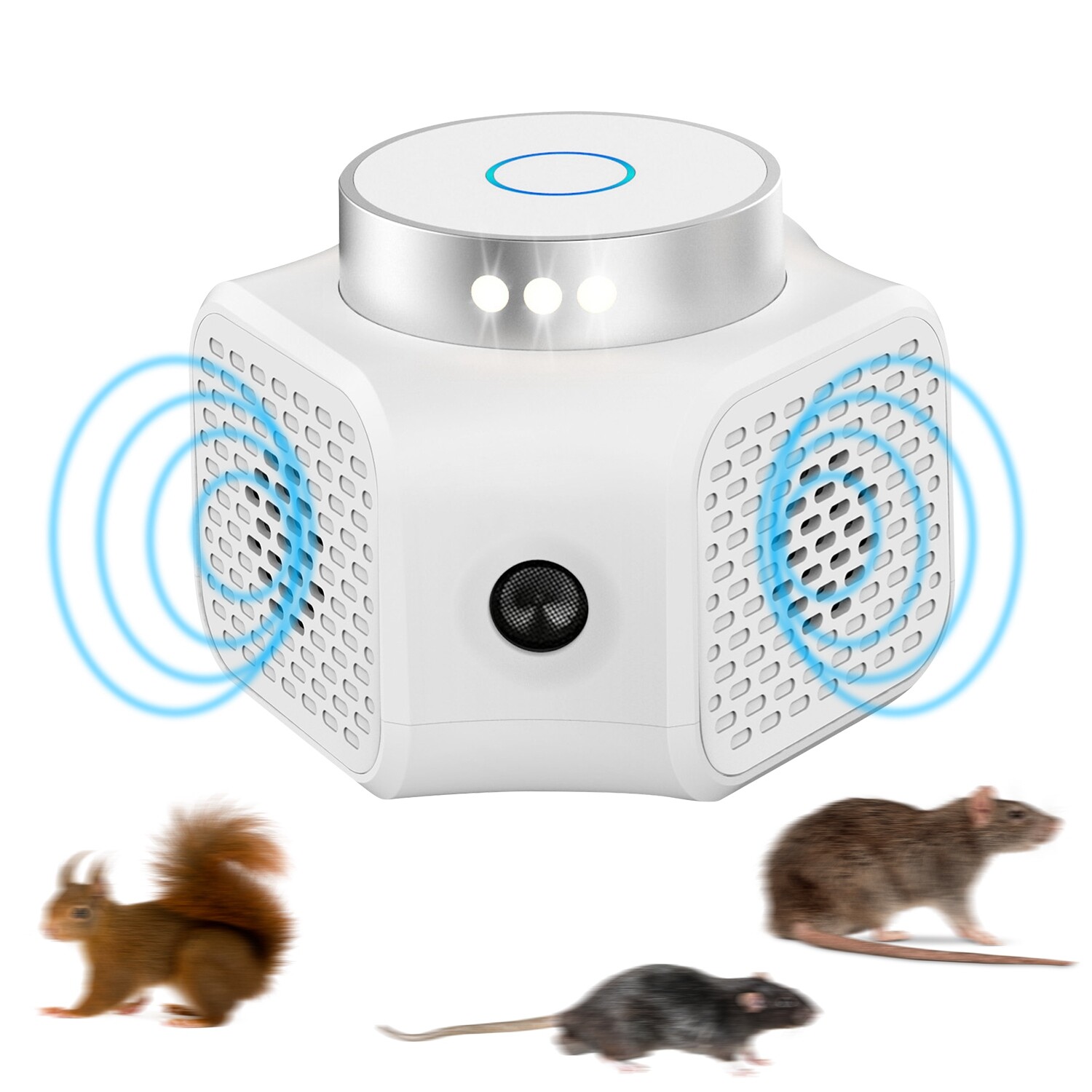 Mouse Repellent Ultrasonic Plug-in Squirrel Rodent Mice Deterrent Rat Control