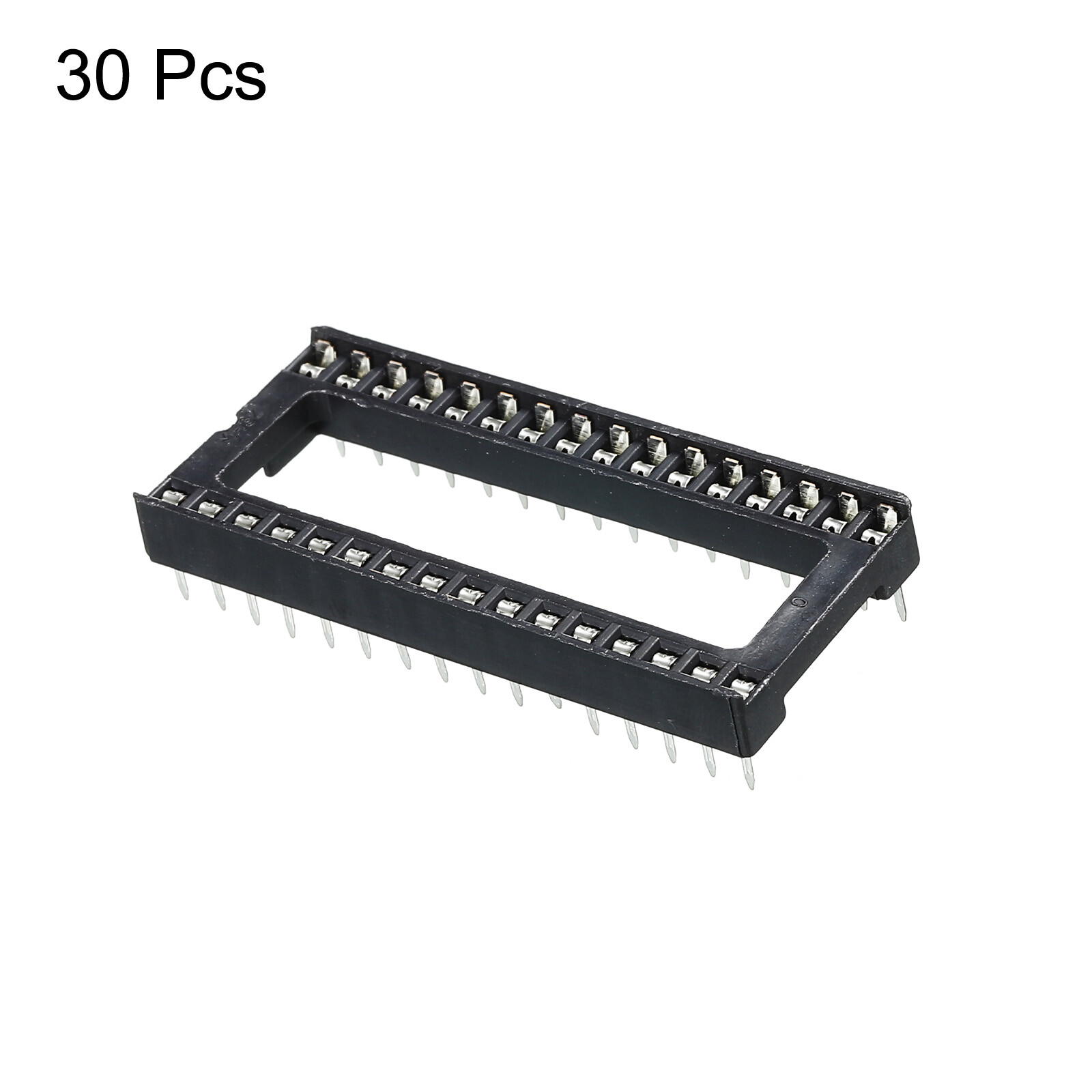 DIP IC Chip Socket Adapter Flat Pin 32P 2.54mm Pitch 15mm IC Socket, 30 Pack