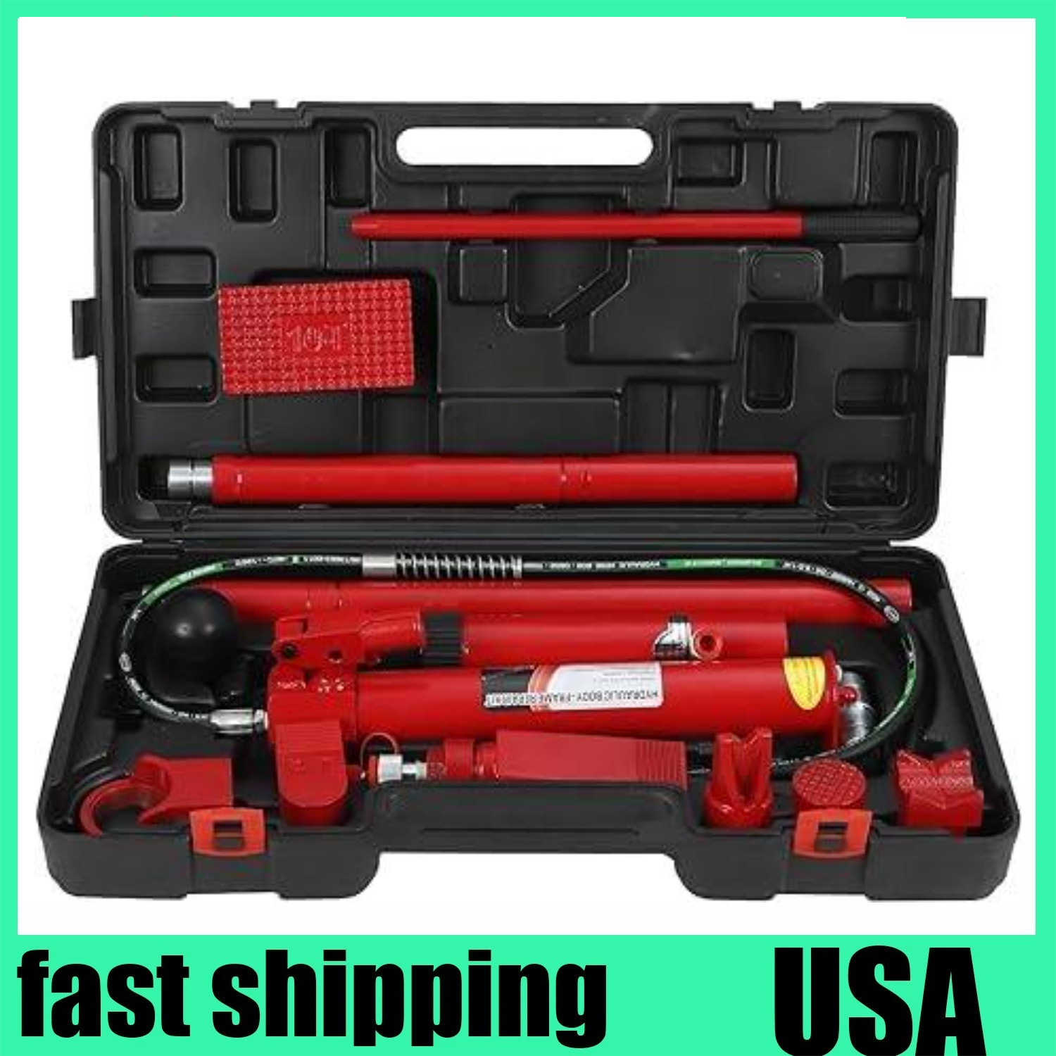 ⭐10/12 Ton Hydraulic Porta Power Jack Car Auto Lift Ram Body Frame Repair Kits