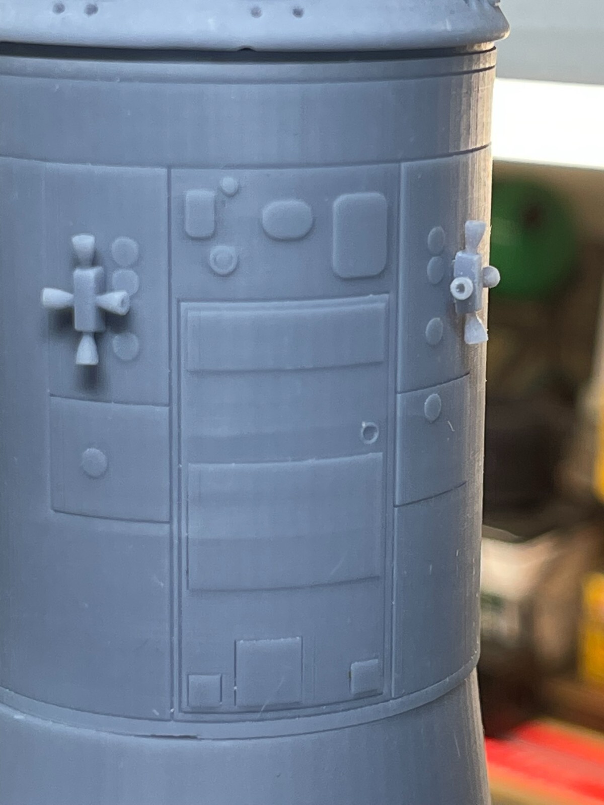 Highly detailed 1/96 scale Saturn V Command Module stack - 3D resin printed kit