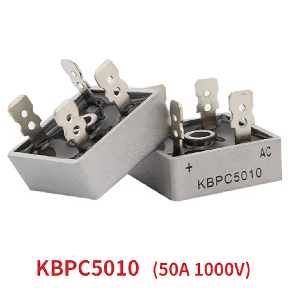 10/20Pcs 1000V 50A Metal Case Single Phase Diode Bridge Rectifier KBPC5010 US