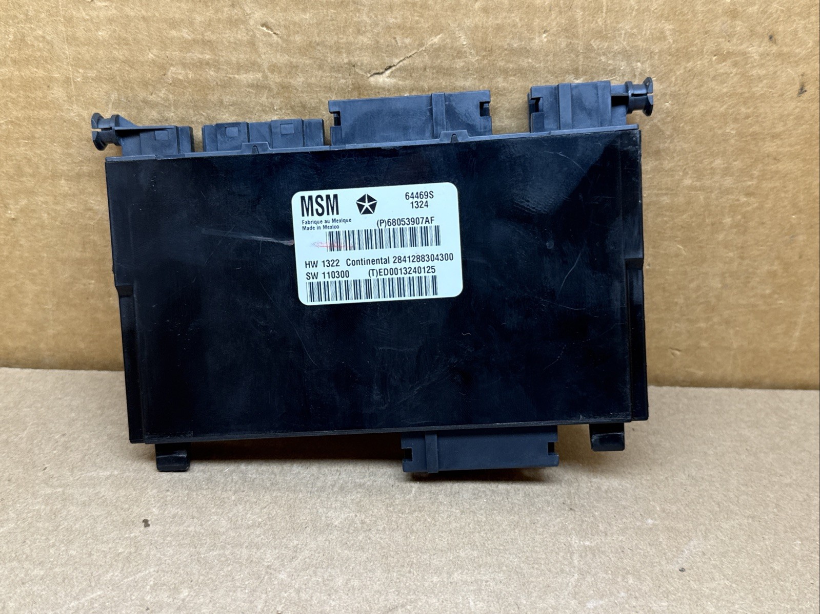 2011-2016 Town Country Grand Caravan Driver Seat Memory Module 68053907AF