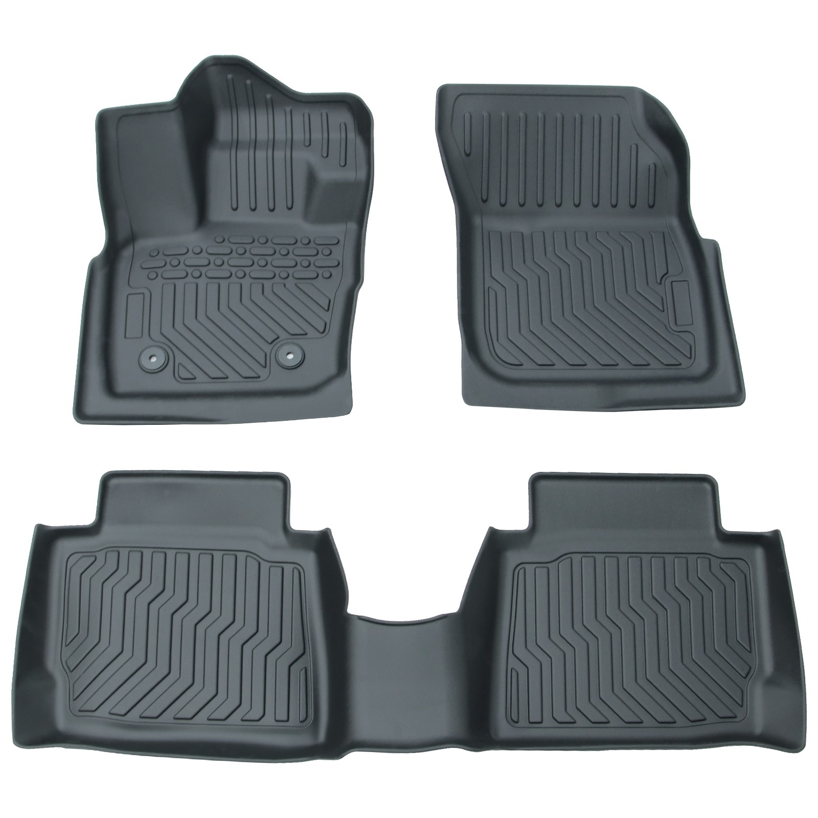 Floor Mats Liners Carpets for 2017-2020 Ford Fusion All-Weather TPE Rubber 3pcs