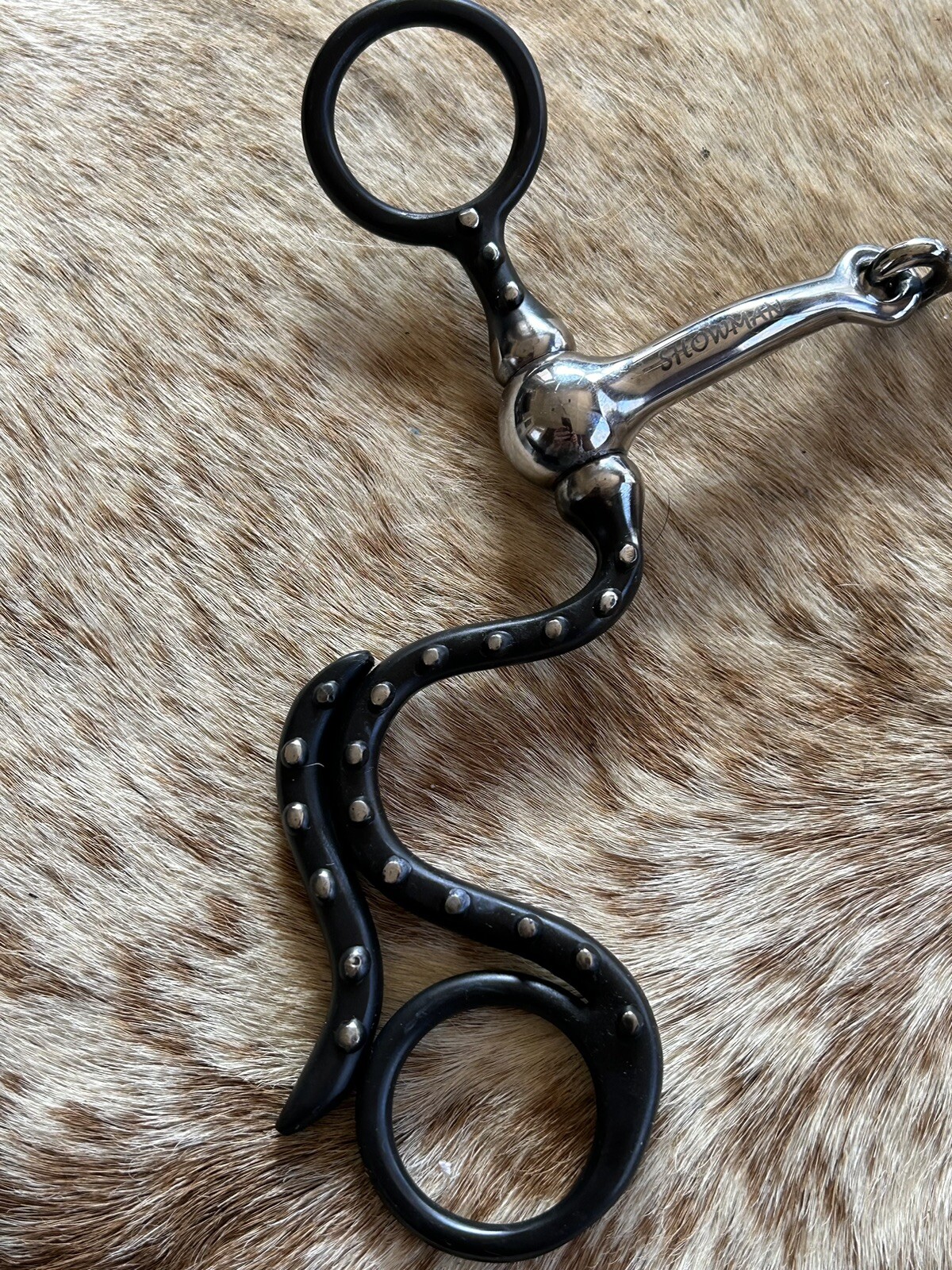 Short Shank 5” Dogbone Mouth Copper Roller Snaffle Horse Bit