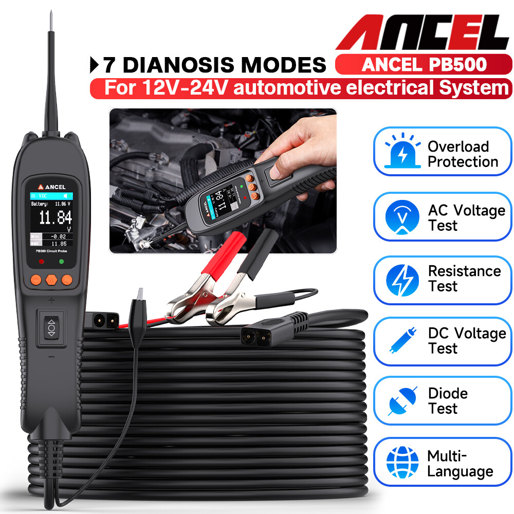 ANCEL PB500 12V 24V Automotive Circuit Tester Powerscan Probe Kit Diagnostic