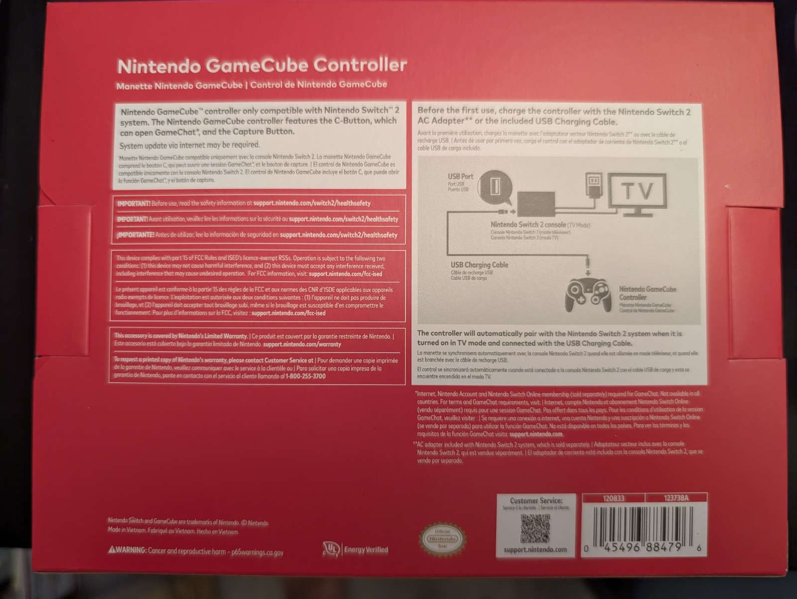 Nintendo Switch 2 GameCube Controller - Brand New - Online - Official OEM