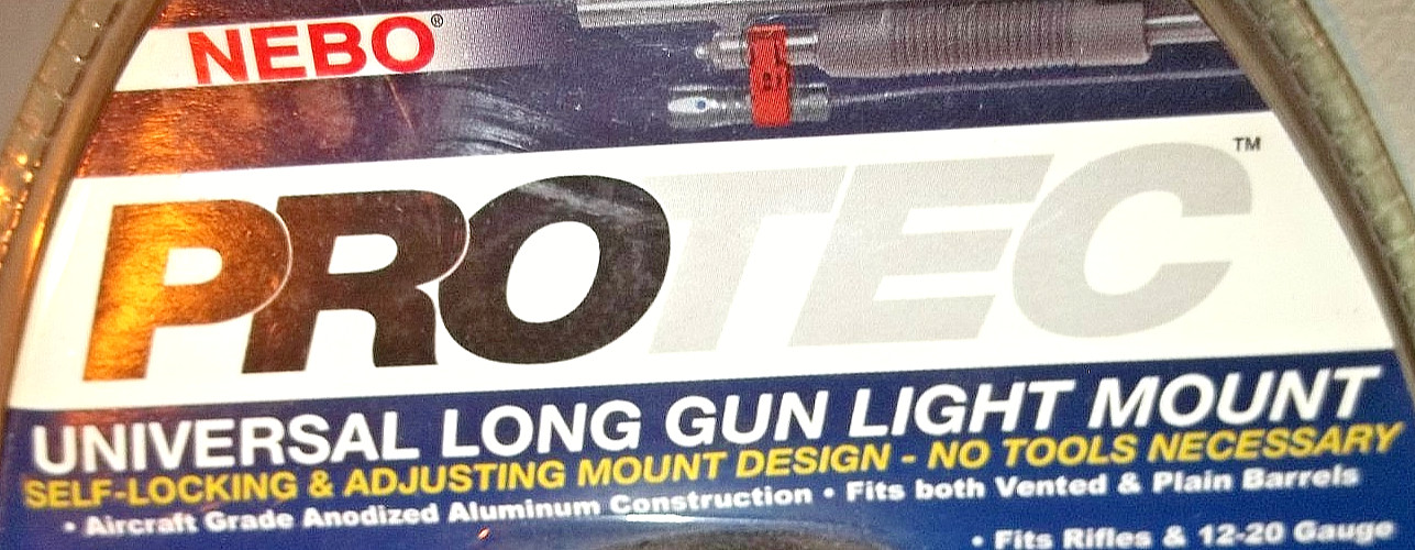 Nebo Protec UNIVERSAL Long Gun Light Mount Self-Adjusting & Locking FREE SHIP