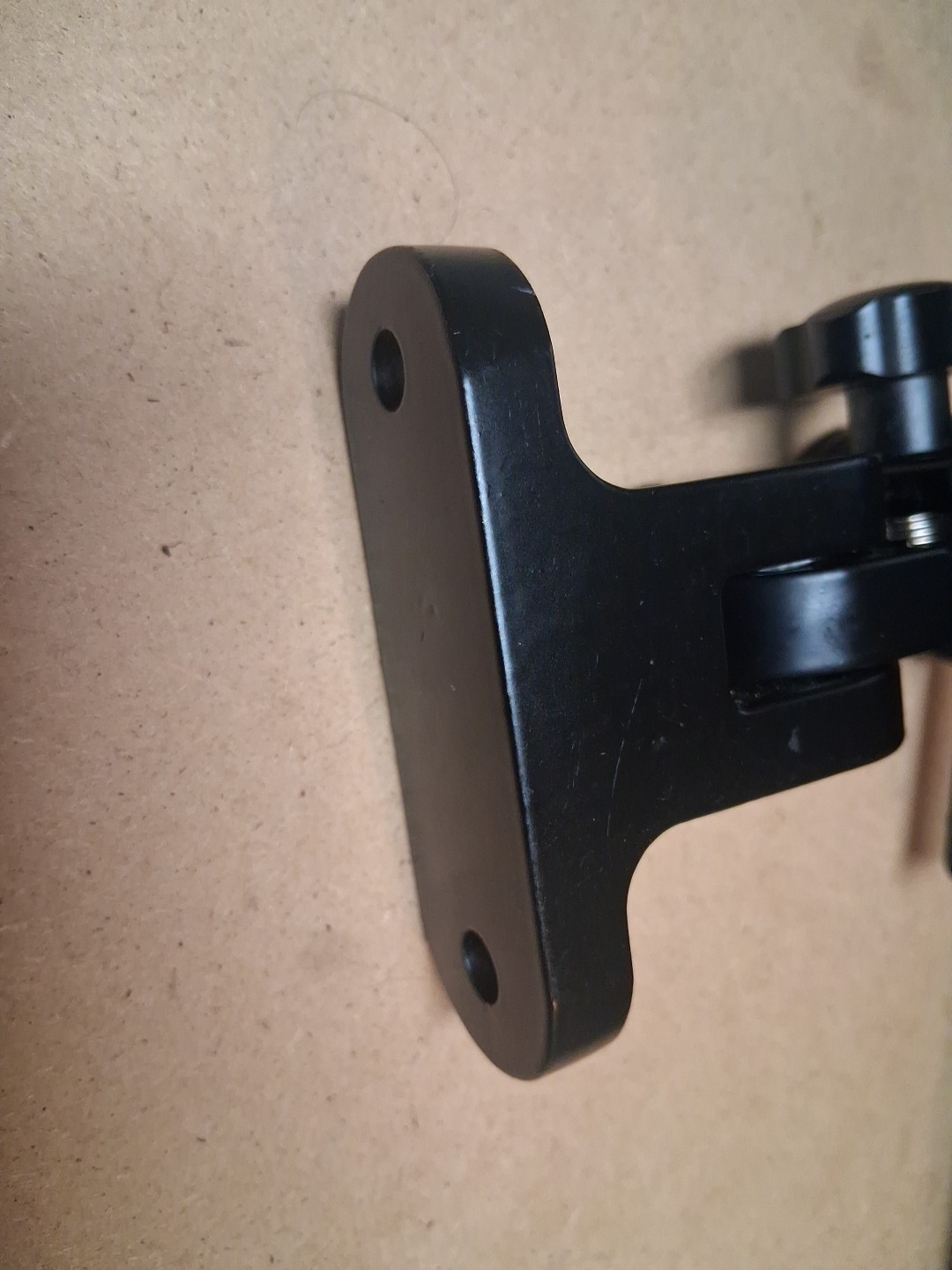 2 Universal Speaker Wall/Ceiling Mount Brackets,180°Adjustment, Black Metal