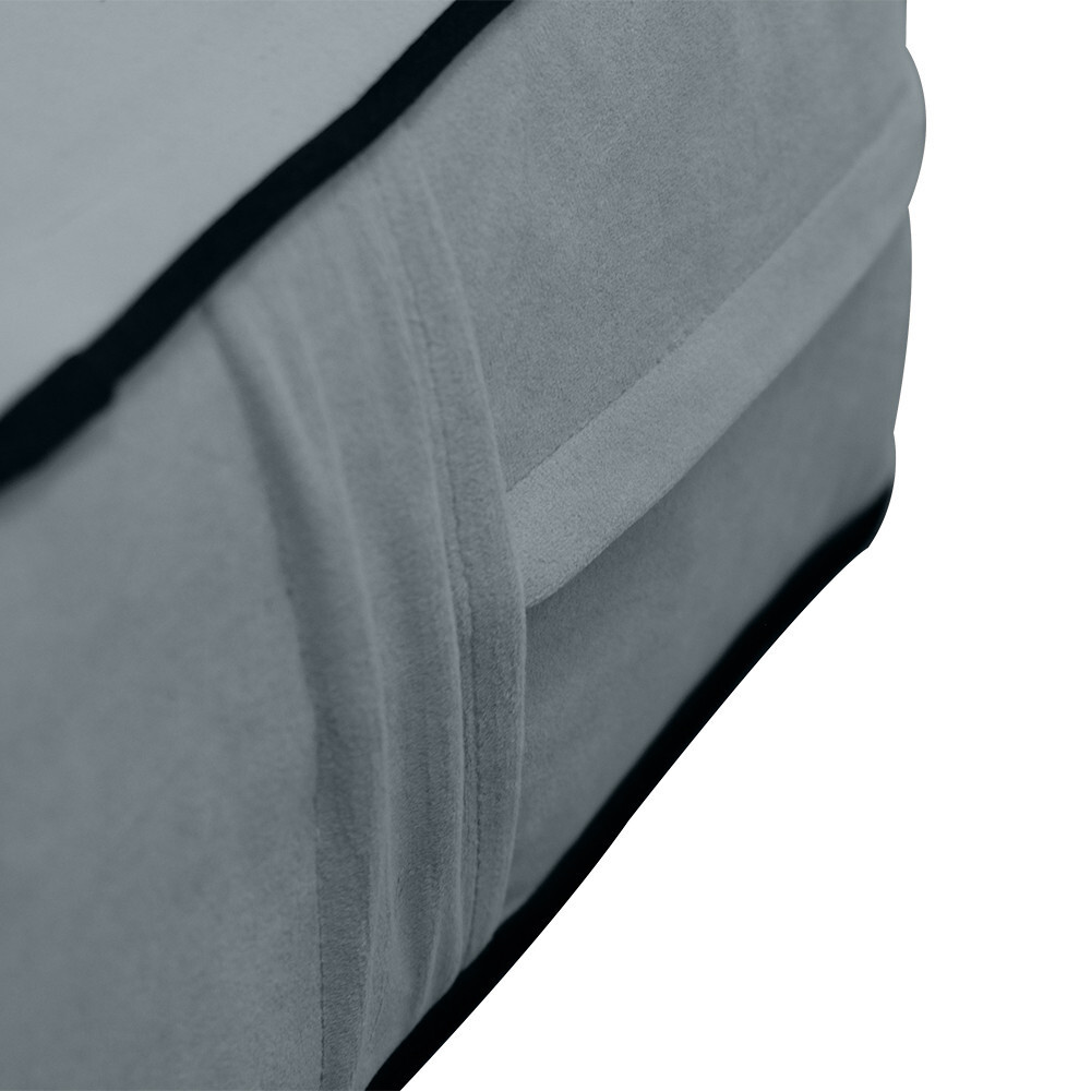 Contrast Pipe 8" Twin 75x39x8 Velvet Indoor Daybed Mattress |COVER ONLY|-AD347