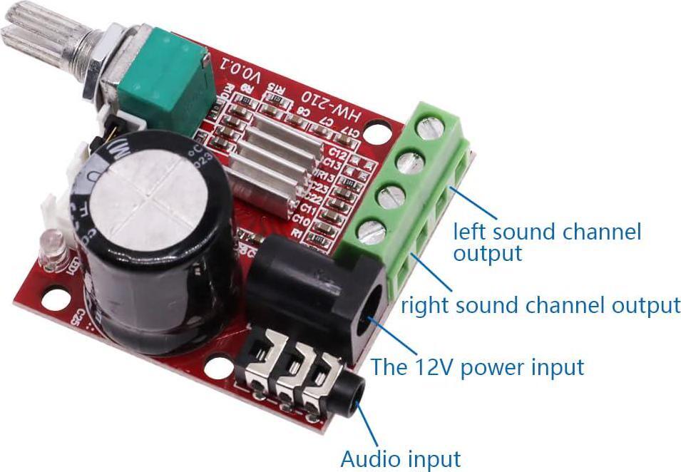 Mini 2.0 Hi-fi Electronic Stereo Audio Assembled Amplifier Portable AMP 10W+10W