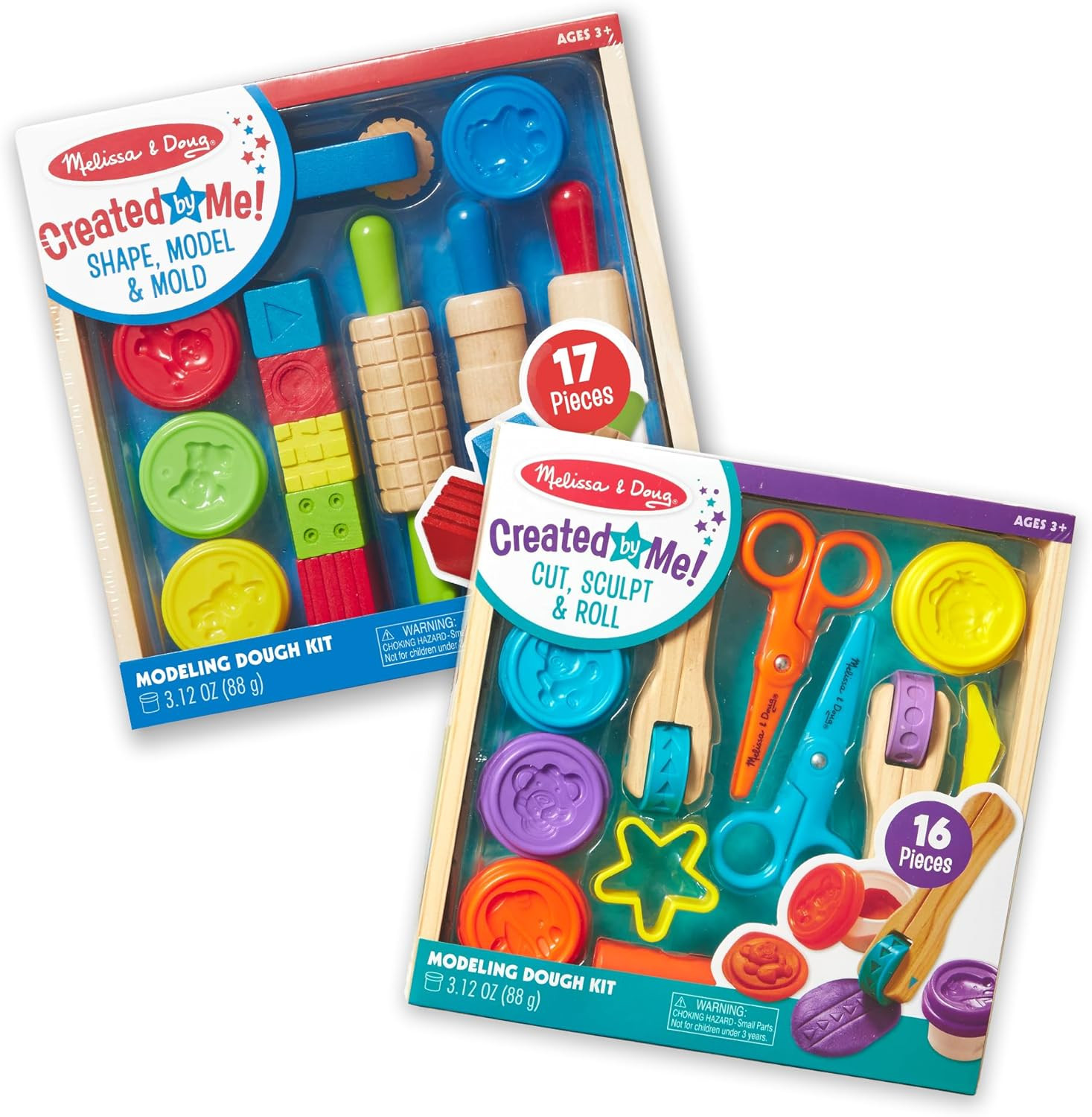 Modeling Dough & Sculpting Tools, 8 Tubs of Playdough Modeling Clay with Cutters