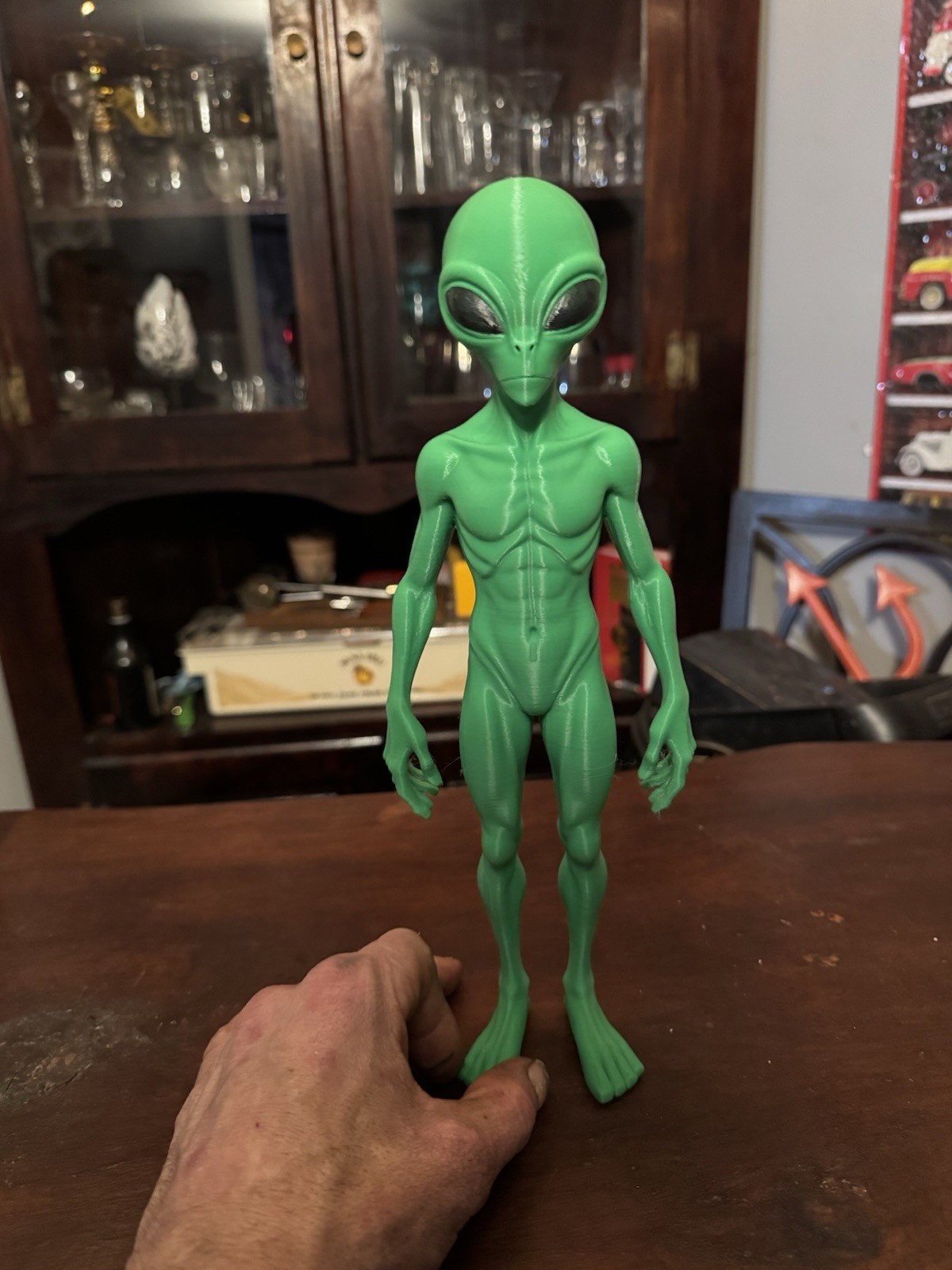 Green Alien Action Figure!  New Species!  12” Tall!